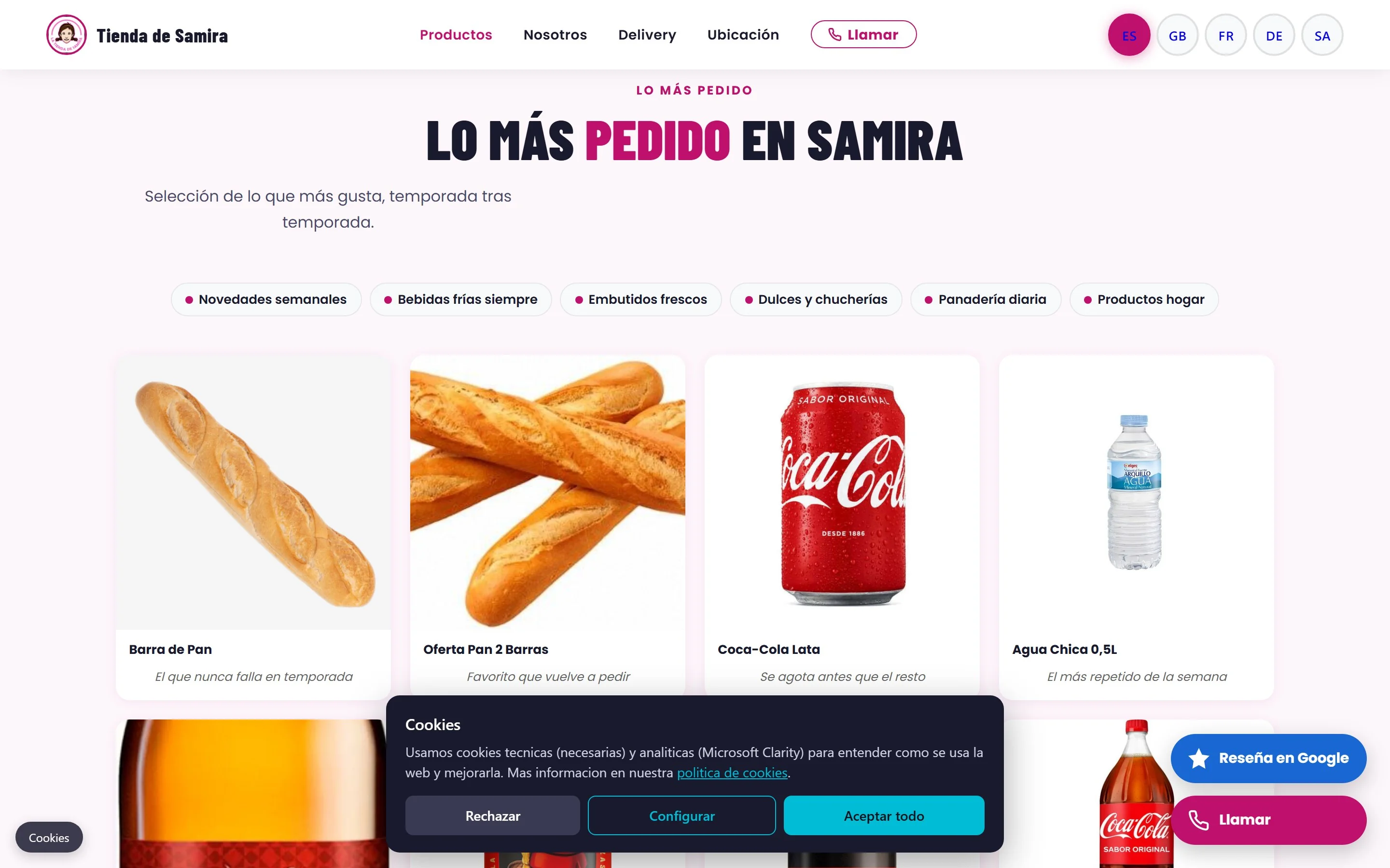 Catálogo de productos en latiendadesamira.cloud