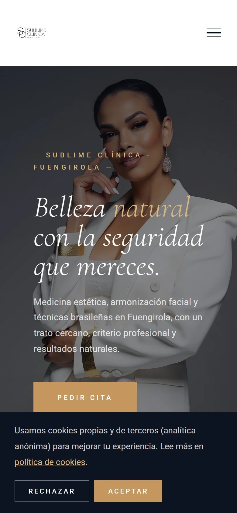 Versión móvil de sublimeclinica.es