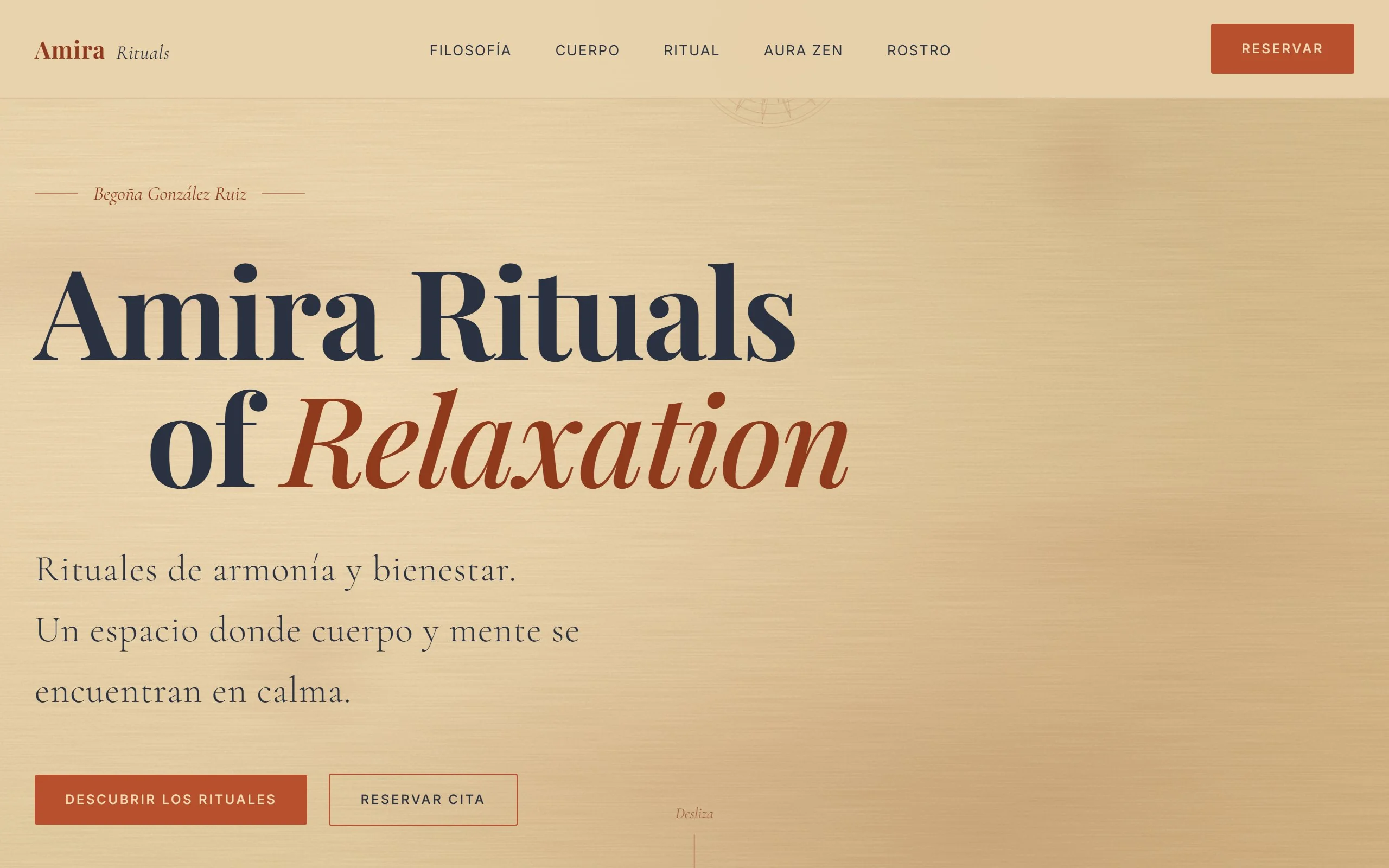 Landing Amira Rituals