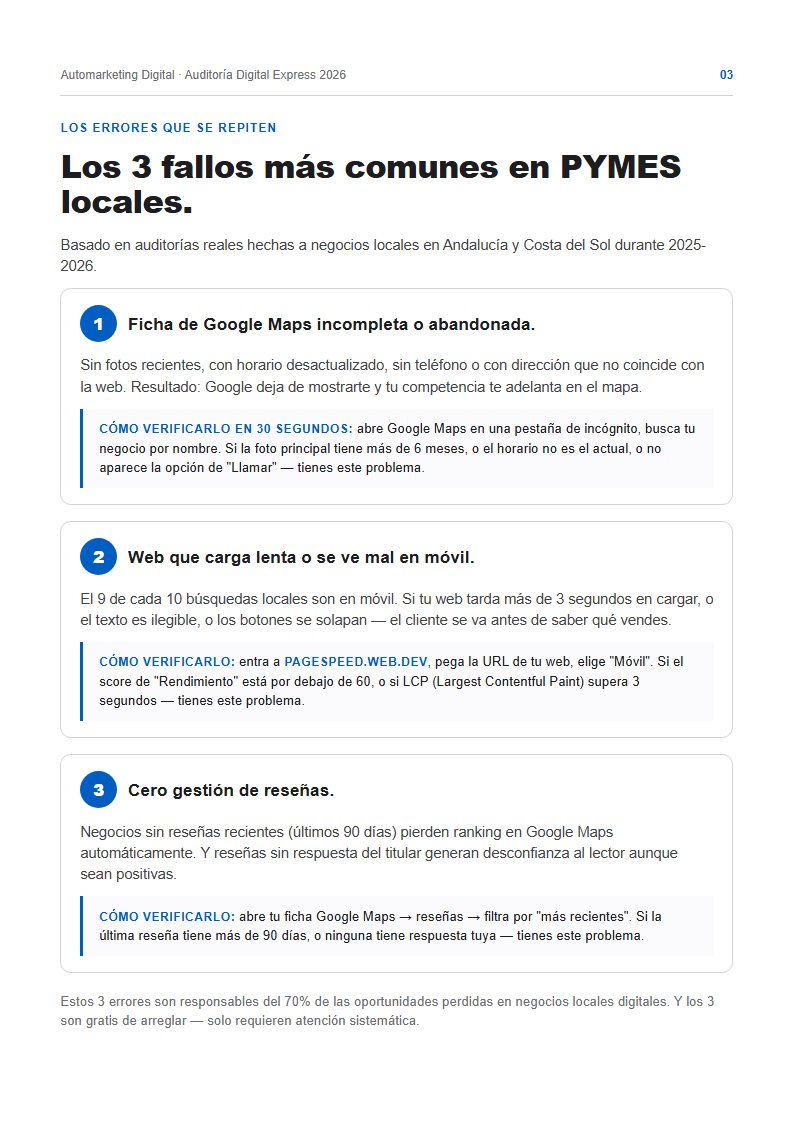 Los 3 errores más comunes