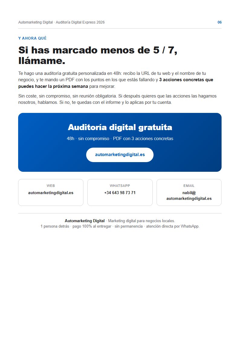 Cierre y contacto